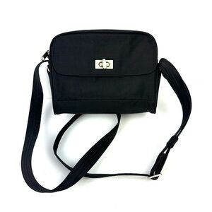 Magellan Vaultpro Crossbody Bag Black Nylon Handbag Travel RFiD Unisex